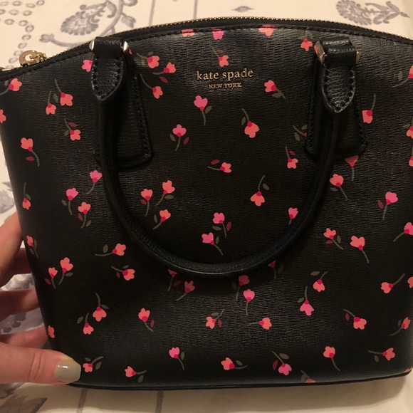 Kate Spade Sylvia floral black handbag - Picture 3 of 9